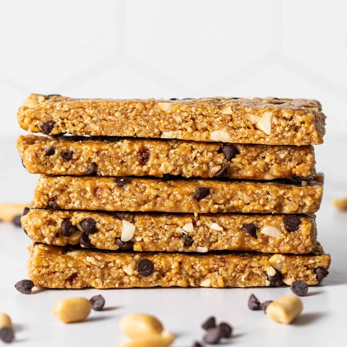 Crunchy No-Bake Peanut Butter Chocolate Bars